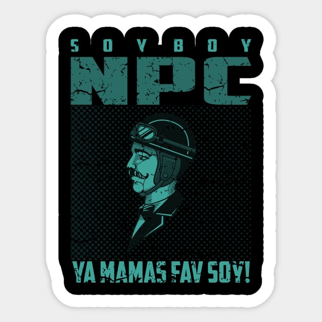 soy boy npc 02 Sticker by 2 souls